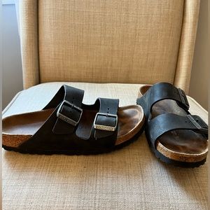 Birkenstock Arizona, Black, EUC, 38